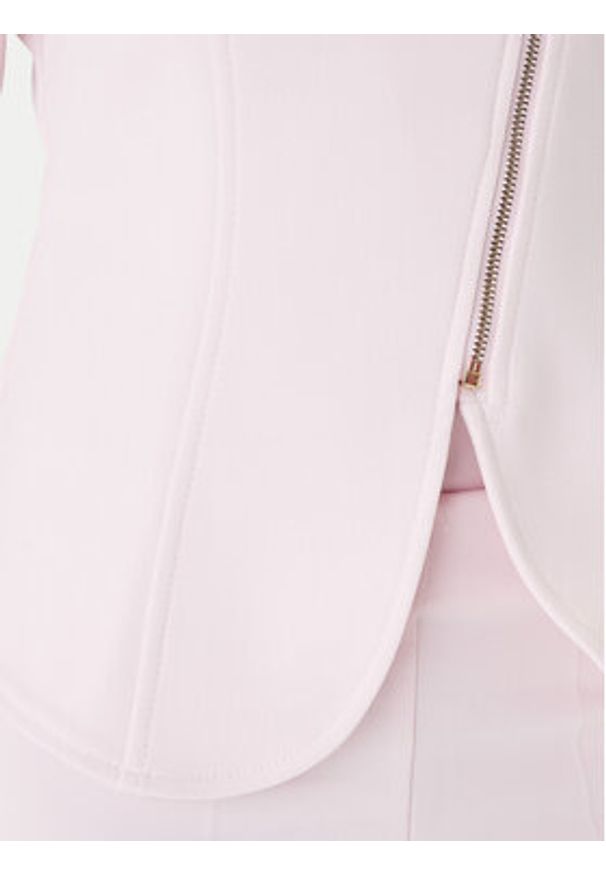 Rinascimento Marynarka CFC0127901003 Różowy Slim Fit. Kolor: różowy. Materiał: syntetyk