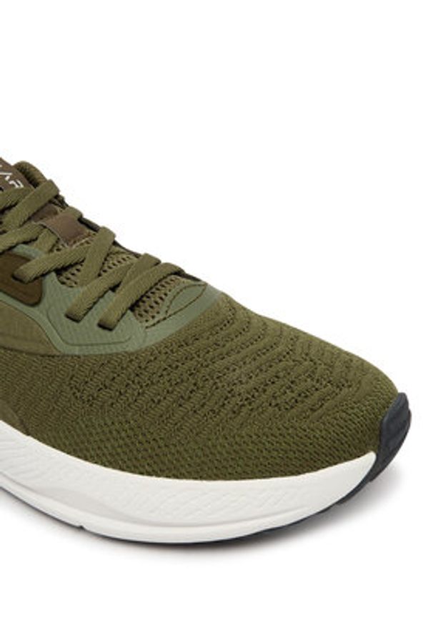 Clarks Sneakersy Pace Move 26186614 Zielony. Kolor: zielony. Materiał: materiał