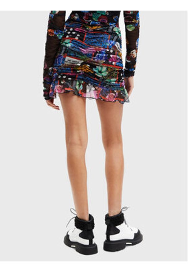 Desigual Spódnica mini MONSIEUR CHRISTIAN LACROIX Party 22WWFK04 Kolorowy Slim Fit. Materiał: syntetyk. Wzór: kolorowy
