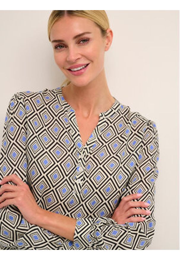 Kaffe Bluzka Somia 10507259 Czarny Loose Fit. Kolor: czarny. Materiał: wiskoza