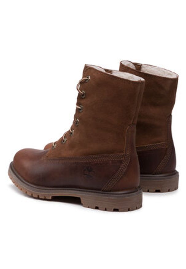 Timberland Trapery Authentics Teddy Flecce W TB08328R2421 Brązowy. Kolor: brązowy. Materiał: skóra