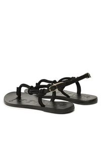 Manebi Sandały Suede Leather Sandals V 2.2 Y0 Czarny. Kolor: czarny. Materiał: zamsz, skóra