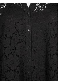 Zizzi Sukienka koktajlowa X96086E Czarny Regular Fit. Kolor: czarny. Materiał: bawełna, syntetyk. Styl: wizytowy #4