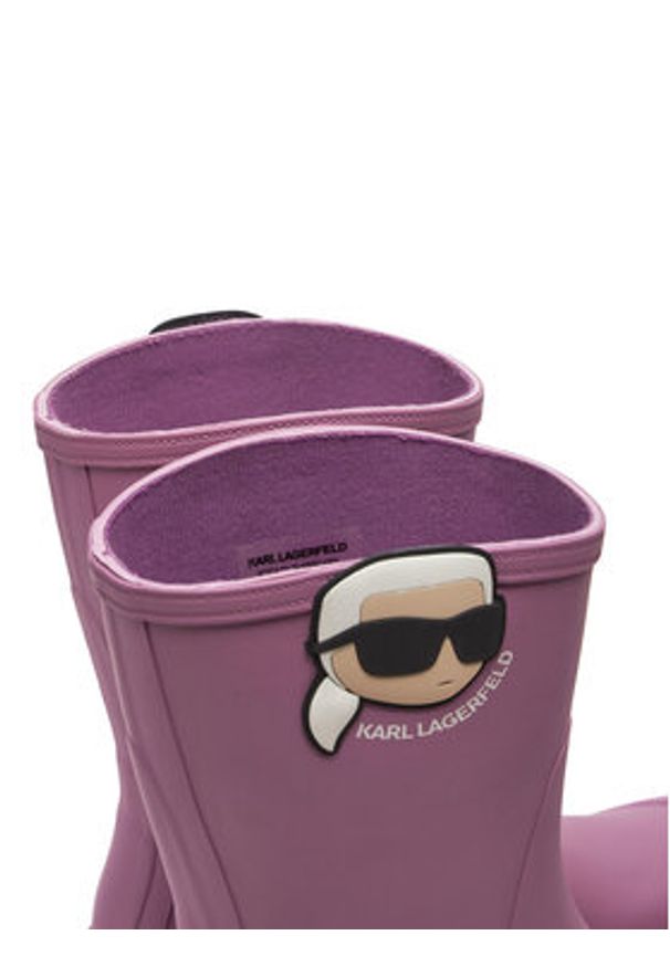 Karl Lagerfeld - KARL LAGERFELD Kalosze Trekka KL43567 Różowy. Kolor: różowy