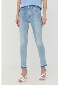 Guess jeansy damskie high waist. Stan: podwyższony. Kolor: niebieski