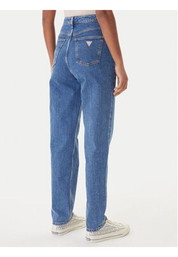 Guess Jeansy W2YA21 D4NH5 Niebieski Mom Fit. Kolor: niebieski