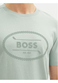 BOSS T-Shirt 50537825 Zielony Regular Fit. Kolor: zielony. Materiał: bawełna