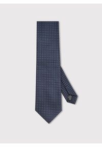 Pako Lorente - PAKO LORENTE - Granatowy krawat męski w kropki. Kolor: niebieski. Materiał: poliester. Wzór: kropki #1