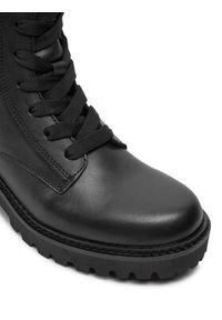 TOMMY HILFIGER - Tommy Hilfiger Trapery FW0FW08305 Czarny. Kolor: czarny. Materiał: skóra #2