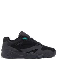 Buty Lacoste Game Trainer 749SMA0108-237 - czarne. Zapięcie: sznurówki. Kolor: czarny. Materiał: guma, syntetyk, materiał. Szerokość cholewki: normalna
