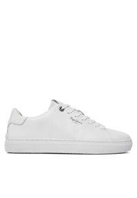 Pepe Jeans Sneakersy Camden Basic M PMS00007 Biały. Kolor: biały. Materiał: skóra