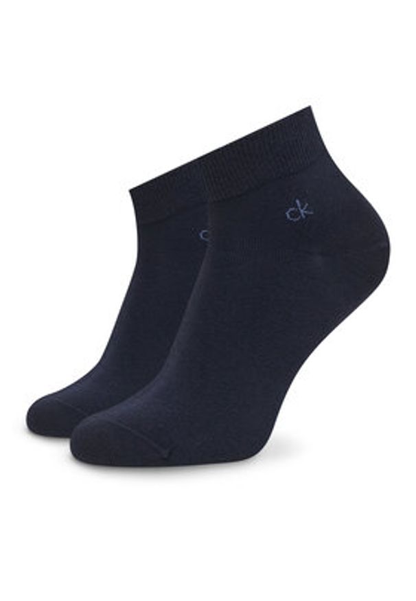 Calvin Klein Zestaw 3 par niskich skarpet męskich 701234209 Granatowy. Kolor: niebieski. Materiał: materiał, bawełna