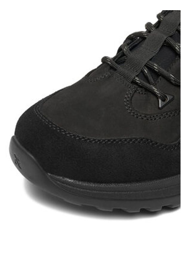 Rieker Sneakersy U0104-00 Czarny. Kolor: czarny. Materiał: nubuk, skóra