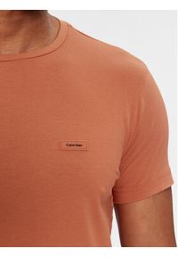 Calvin Klein T-Shirt K10K112724 Pomarańczowy Slim Fit. Kolor: pomarańczowy. Materiał: bawełna #5