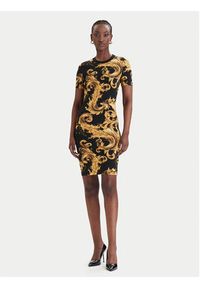 Versace Jeans Couture Sukienka codzienna 80HAO939 JS553 Czarny Slim Fit. Okazja: na co dzień. Kolor: czarny. Materiał: bawełna. Typ sukienki: proste. Styl: casual #4