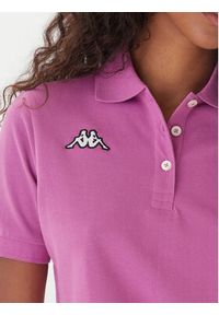 Kappa Polo Logo Sharas Wss 302B3C0 Fioletowy Regular Fit. Typ kołnierza: polo. Kolor: fioletowy. Materiał: bawełna #3