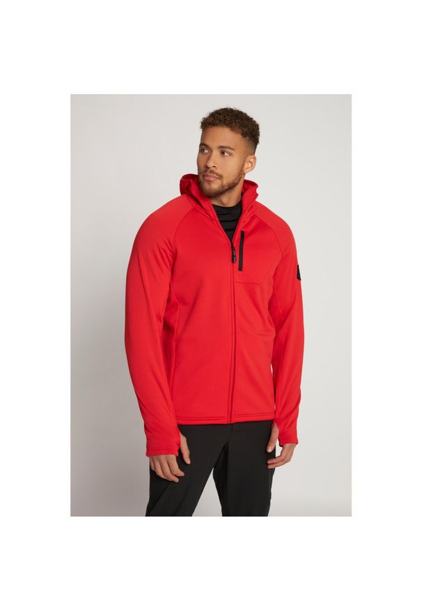 JAY-PI - Męska Kurtka softshell FLEXNAMIC® outdoor strona wewnętrzna z polaru. Kolekcja: plus size. Kolor: czerwony. Materiał: elastan, poliester, materiał. Sport: outdoor