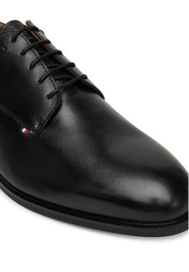 TOMMY HILFIGER - Tommy Hilfiger Półbuty Hilfiger Thunit FM0FM05533 Czarny. Kolor: czarny. Materiał: skóra