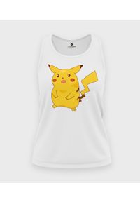 MegaKoszulki - Koszulka damska bez rękawów Shocked Pikachu 2. Materiał: bawełna. Długość rękawa: bez rękawów #1