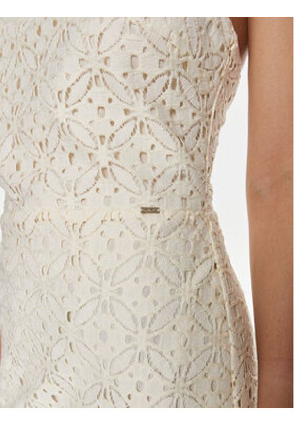 Gaudi Sukienka letnia 411FD15032 Biały Regular Fit. Kolor: biały. Materiał: bawełna, syntetyk. Sezon: lato