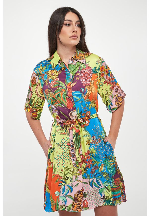 Liu Jo - Sukienka z wiskozy LIU JO. Materiał: wiskoza