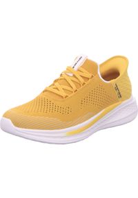 skechers - Kapcie SKECHERS SLIP-INS 210810S SLADE Żółty. Kolor: żółty. Materiał: tkanina. Model: Skechers Sport. Sport: bieganie