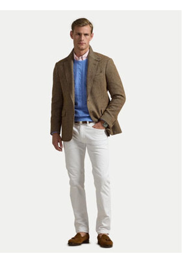 Polo Ralph Lauren Jeansy 710956083002 Biały Slim Fit. Kolor: biały