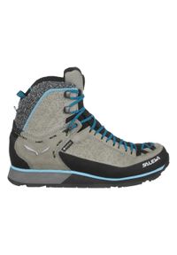 Buty Trekkingowe Damskie Salewa Mtn Trainer 2 Winter Gtx. Kolor: beżowy. Materiał: guma, syntetyk, materiał