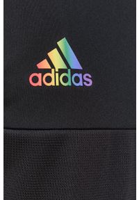 adidas Performance T-shirt męski kolor czarny z aplikacją. Okazja: na co dzień. Kolor: czarny. Wzór: aplikacja. Styl: casual