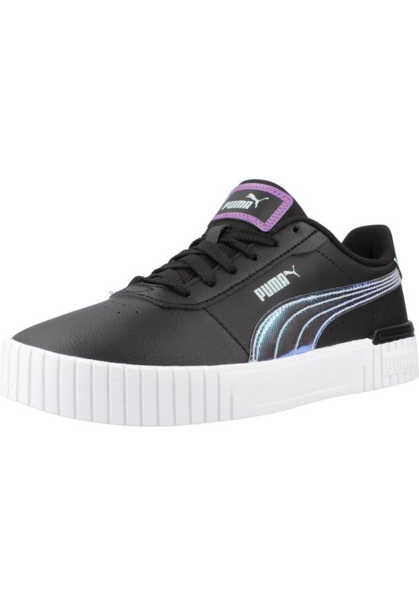 Buty do chodzenia dla dzieci Puma Carina 2.0 Deep Dive Jr. Kolor: czarny. Materiał: materiał, syntetyk. Szerokość cholewki: normalna. Sport: turystyka piesza