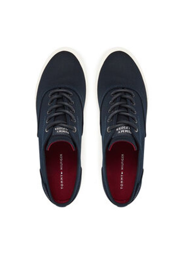 TOMMY HILFIGER - Tommy Hilfiger Tenisówki Hi Vulc Low Oxford Twill FM0FM05400 Granatowy. Kolor: niebieski. Materiał: materiał