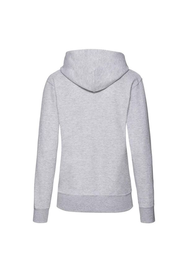 FRUIT OF THE LOOM - Bluza Damska Z Kapturem. Typ kołnierza: kaptur. Kolor: szary