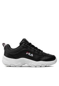 Fila Sneakersy Strada Low Teens FFT0009.80010 Czarny. Kolor: czarny. Materiał: skóra