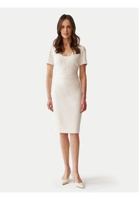 Tatuum Sukienka koktajlowa Borki T2406.208 Biały Slim Fit. Kolor: biały. Materiał: syntetyk. Styl: wizytowy #6