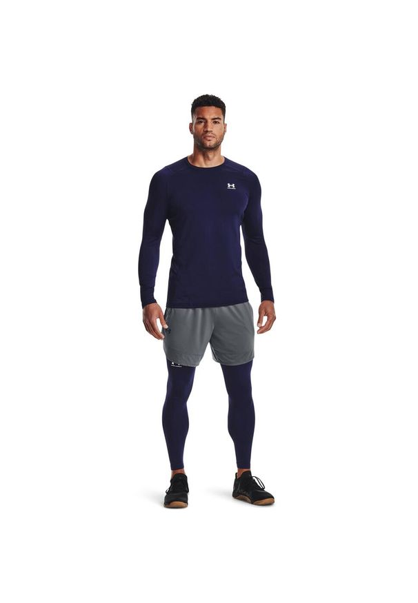 Legginsy Under Armour Coldgear®. Kolor: wielokolorowy, niebieski, biały. Sport: fitness