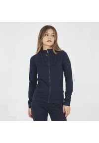 LEGEA - Bluza Legea Dair Damskie. Kolor: niebieski. Materiał: bawełna. Długość rękawa: długi rękaw. Długość: długie. Sport: fitness #1