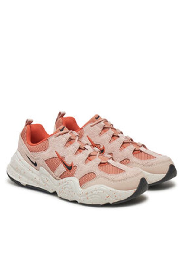 Nike Sneakersy Tech Hera DR9761 Różowy. Kolor: różowy. Materiał: zamsz, skóra