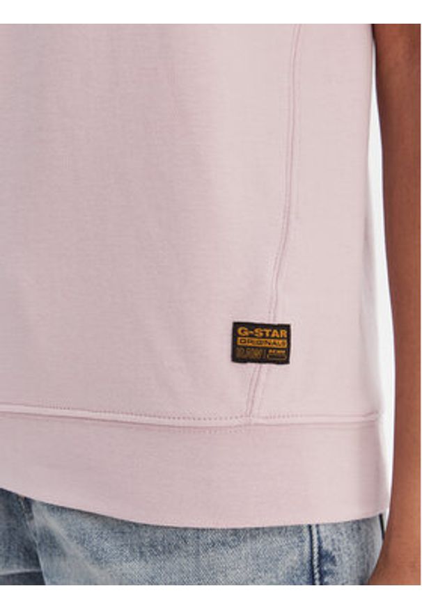 G-Star RAW - G-Star Raw T-Shirt D24512-D976 Różowy Regular Fit. Kolor: różowy. Materiał: bawełna