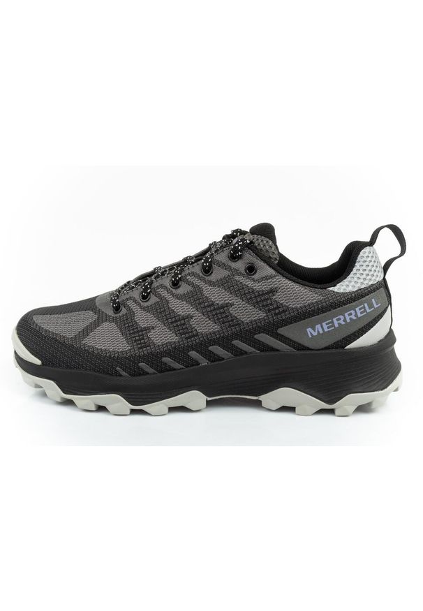 Buty trekkingowe damskie Merrell Speed Eco. Kolor: czarny, szary, wielokolorowy. Materiał: materiał. Szerokość cholewki: normalna. Sport: turystyka piesza