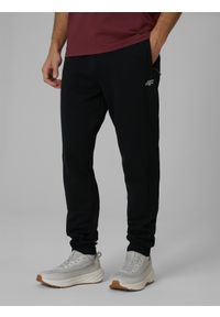 4f - 4F Spodnie dresowe joggery męskie - czarne M. Kolor: czarny. Materiał: dresówka #2