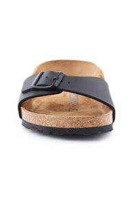 Klapki damskie Birkenstock Madrid BS. Kolor: czarny. Materiał: materiał, syntetyk