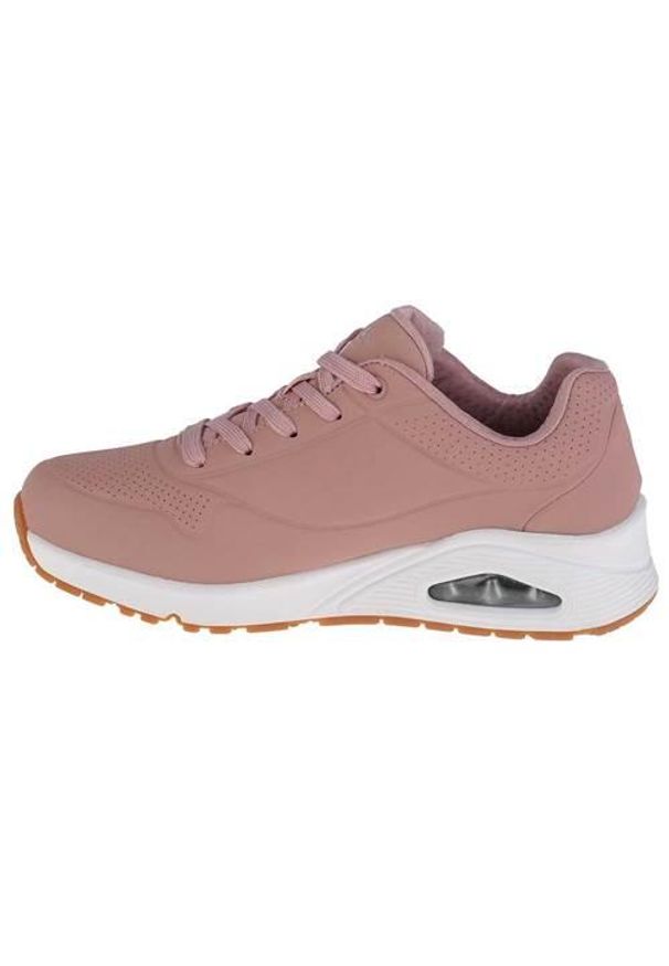 skechers - Buty do chodzenia damskie Skechers Unostand ON Air. Zapięcie: sznurówki. Kolor: różowy. Materiał: materiał, tkanina, syntetyk, guma. Szerokość cholewki: normalna. Sport: turystyka piesza