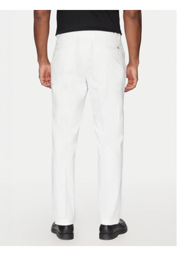BOSS Spodnie materiałowe C-Genius 50534612 Biały Slim Fit. Kolor: biały. Materiał: bawełna