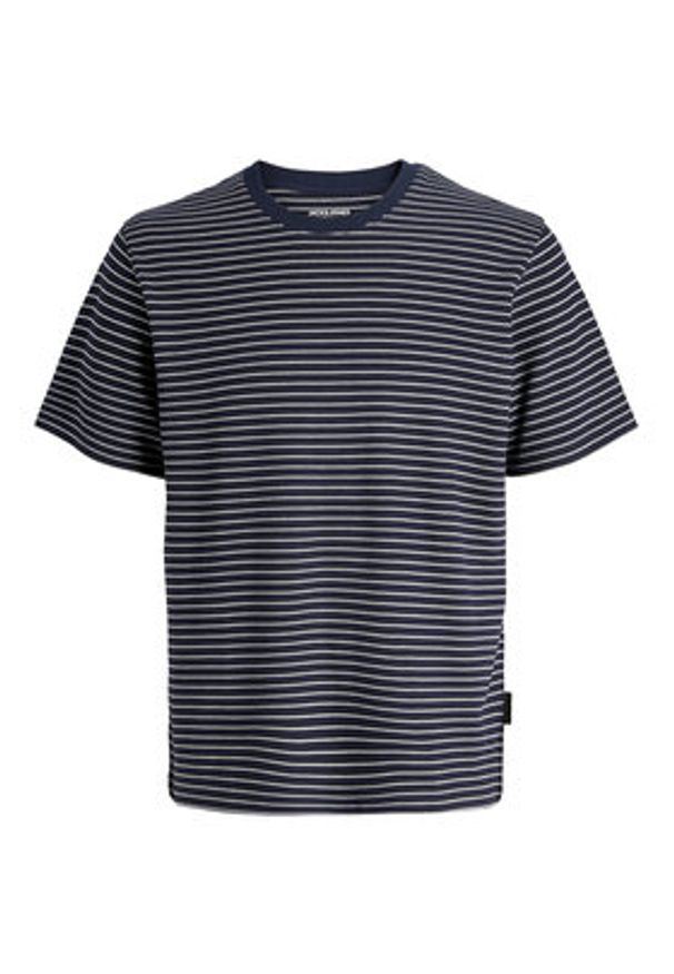 Jack & Jones T-Shirt Dover 12288015 Granatowy Relaxed Fit. Kolor: niebieski. Materiał: bawełna