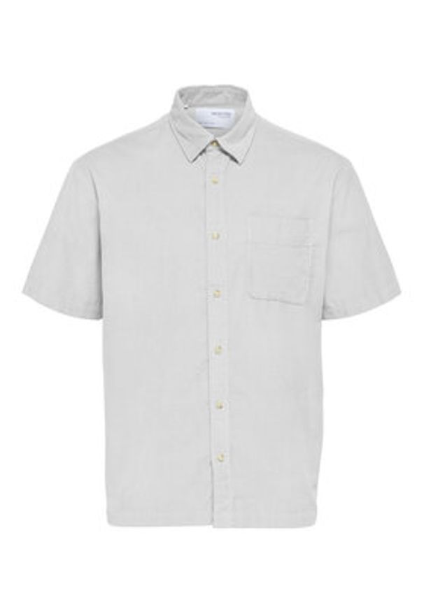 Selected Homme Koszula 16088352 Biały Relaxed Fit. Kolor: biały. Materiał: bawełna