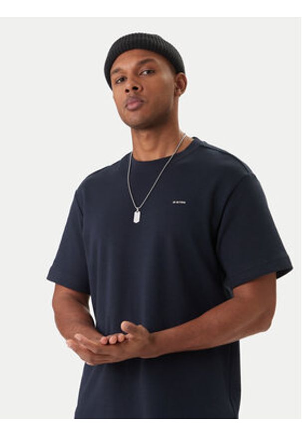 G-Star RAW - G-Star Raw T-Shirt D28609-C812 Granatowy Regular Fit. Kolor: niebieski. Materiał: bawełna