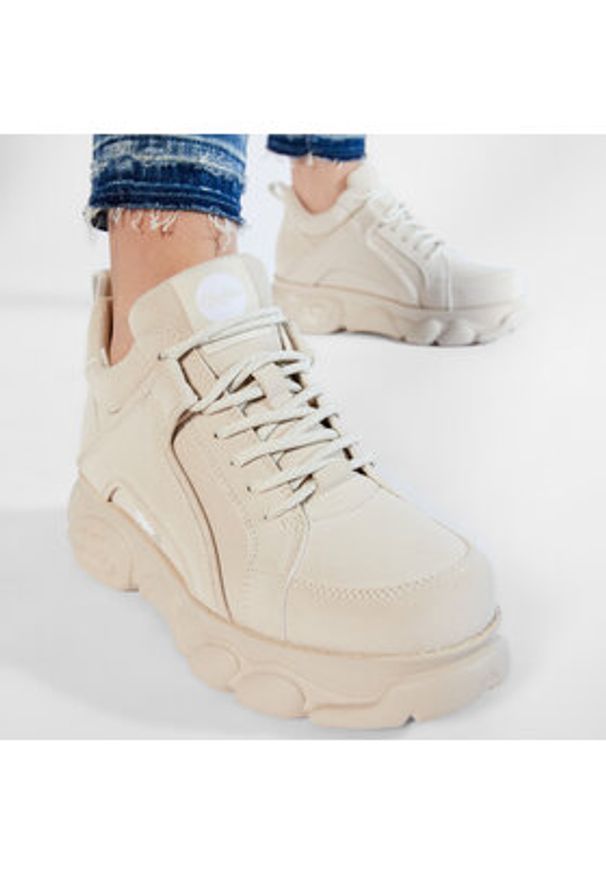 Buffalo Sneakersy Cld Corin 1630396 Beżowy. Kolor: beżowy. Materiał: skóra