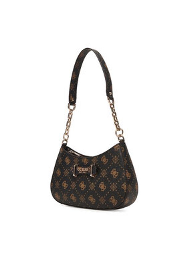 Guess Torebka Carrie Logo HWGP98 98180 Brązowy. Kolor: brązowy. Materiał: skórzane