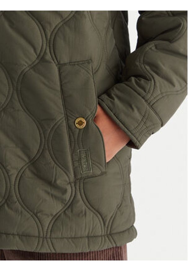 Hunter Kurtka przejściowa Witton HARW0004252 Zielony Regular Fit. Kolor: zielony. Materiał: syntetyk