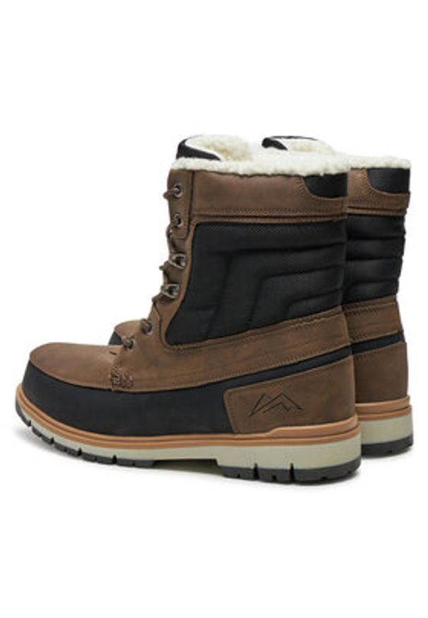 Kimberfeel Śniegowce Lordan Brązowy. Kolor: brązowy. Materiał: skóra